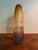 Late 20th Century Vintage Hand-Blown Amber Ombré Bubble Glass Open Center Sculptural Vase For Sale - Image 5 of 7