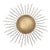 Spanish Gold-Leaf Gilt Metal Sunburst Ceiling Fixture, 1960s For Sale