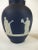 Wedgwood Early 20th Century Porcelain Adams Tunstall Wedgwood Cobalt Blue Classical Greek Figures Vase For Sale - Image 4 of 12