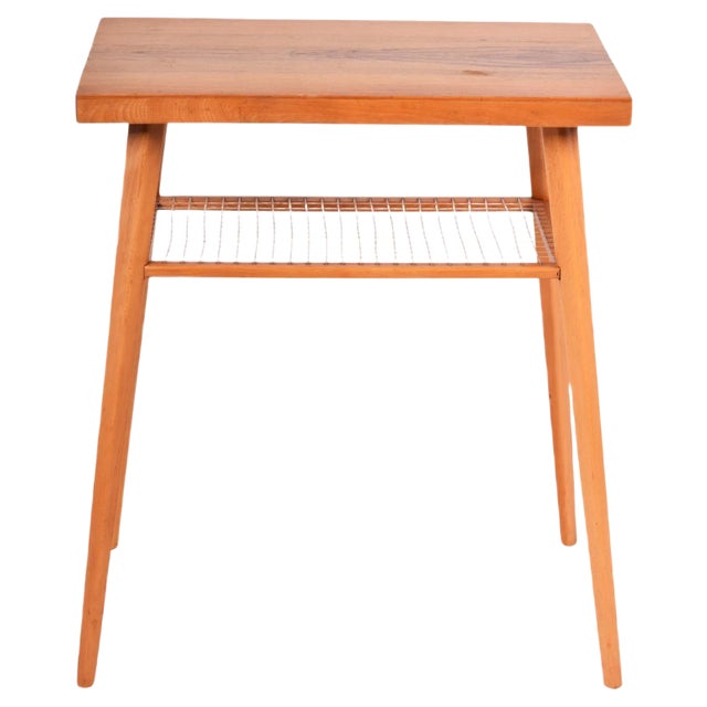 Mid-Century Modern Beech Table, 1950s For Sale