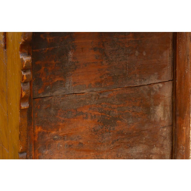 Large Vibrant Yellow 19th Century Money Chest For Sale - Image 12 of 14