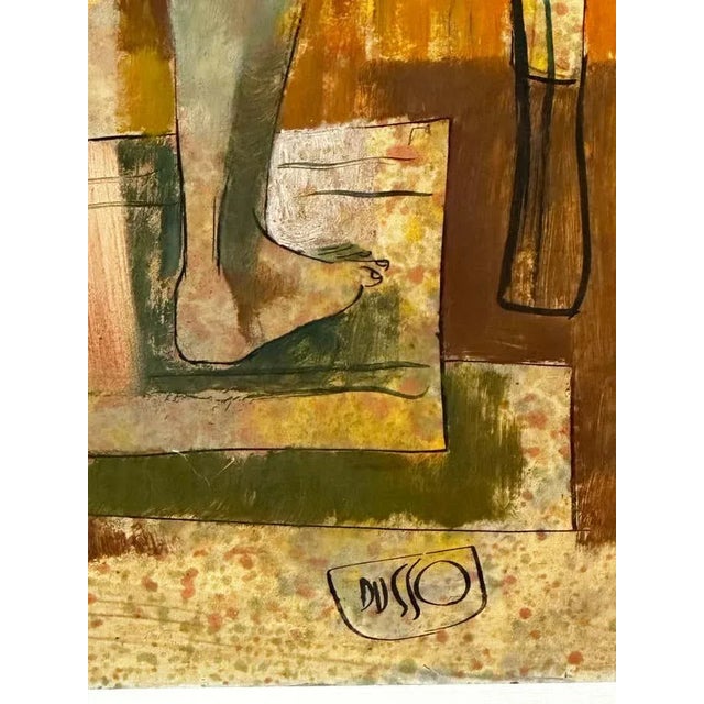Classic Vertical Nude - Mixed Media by Leon Dusso For Sale In Los Angeles - Image 6 of 7