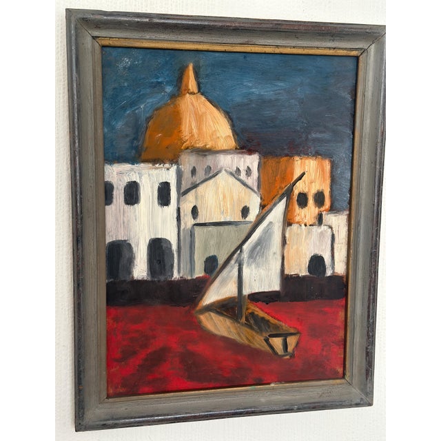 Malte Nyberg Tolf, Southern Motif, 1960s, Oil on Panel, Framed For Sale - Image 7 of 14