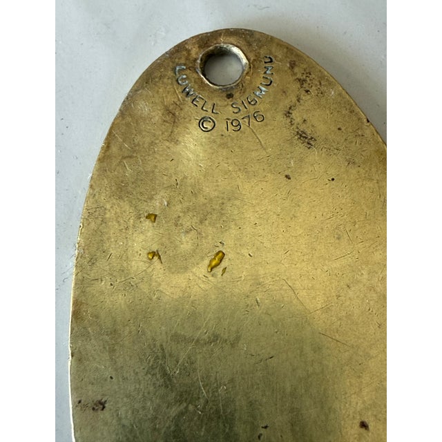 Maxim's Paris Brass Key Chain Fob by Lowell Sigmund For Sale In San Diego - Image 6 of 6