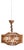 Bamboo and Woven Rattan Ceiling Lamp, 1970s For Sale