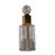Vintage Cut Glass Perfume Tantalus 14.5" Gold Tone 6 Bottles Crystal Ball Stoppers For Sale - Image 4 of 15