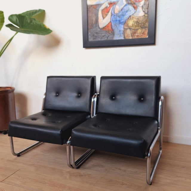 Vintage Armchairs from Soto Leon, Spain, 1965, Set of 3 For Sale - Image 3 of 16