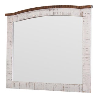 Greenview Bedroom Mirror - Distressed White For Sale