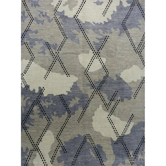 1990s Modern Abstract Area Rug | Chairish