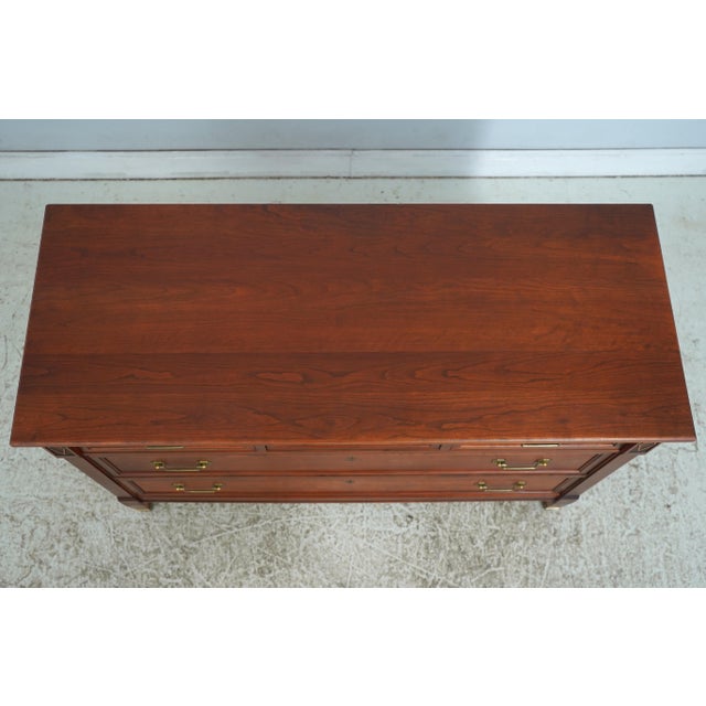 2000 - 2009 Stickley Cherry Regency Style 5 Drawer Dresser For Sale - Image 5 of 18