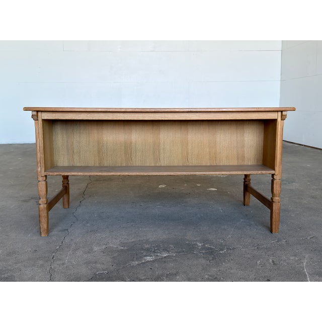 Mid-Century Modern Oak Writing Desk by Henning Kjærnulf, 1960s For Sale - Image 11 of 13