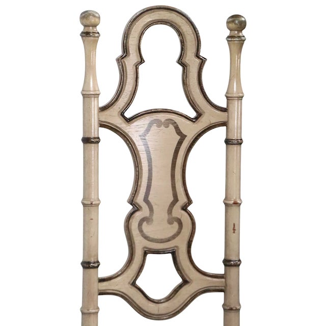 Wood Decorative Brutalist Spanish Style High Back Accent Chair in Original Paint Surface C 1970's For Sale - Image 7 of 11