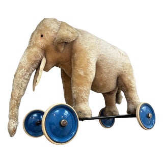 Elephant on Wheels from Steiff, 1950s For Sale