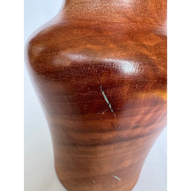Custom Eucalyptus With Turquoise Inlays Vase For Sale In New York - Image 6 of 9