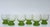 Green Dessert Cups by Mariana Iskra for Ribes Studio, Set of 6 For Sale - Image 8 of 9