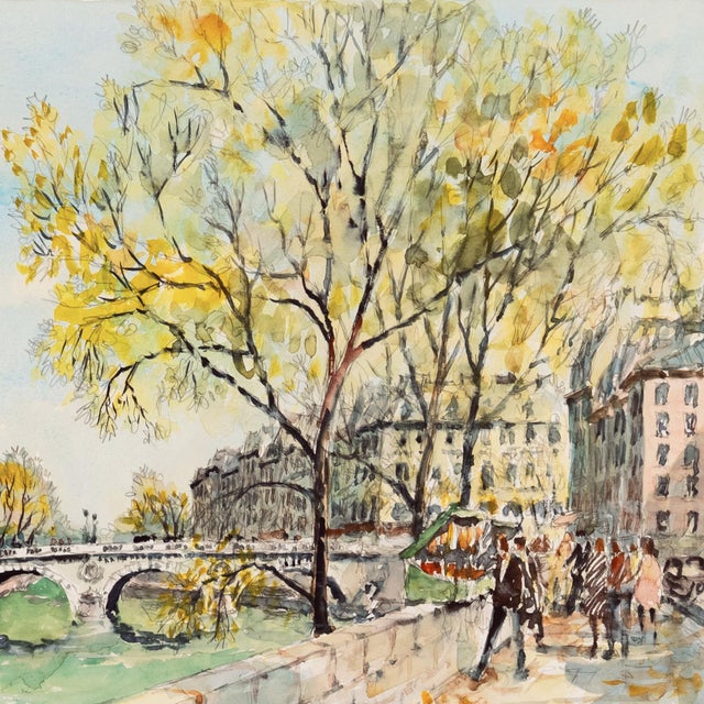 Paper 'The Left Bank' by Pierre Eugene Cambier, Paris, Salon D'Automne, Salon Des Independents For Sale - Image 7 of 10