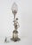 Spectacular and Exceptionally Rare 1950s Spanish Empire Style Silver-Plated Solid Cast Brass Table Lamp Depicting a Winged...