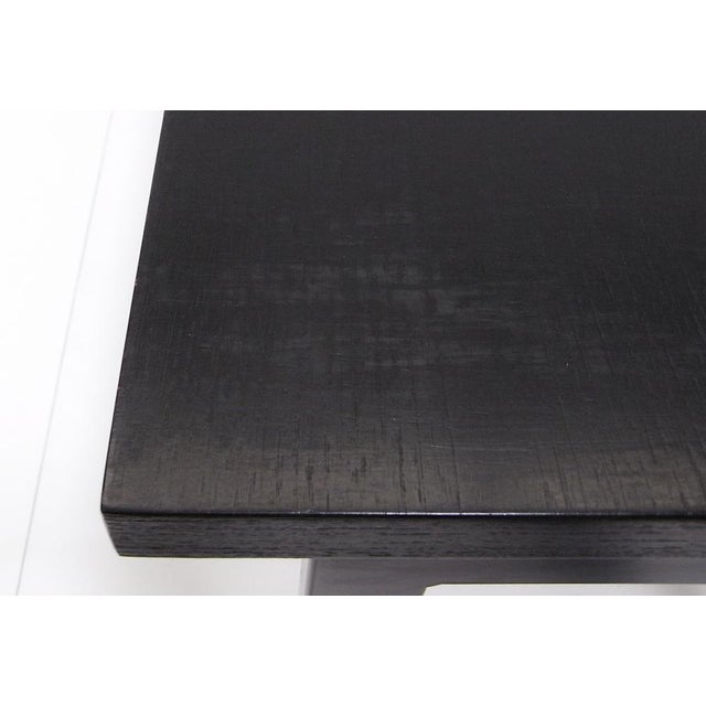 Writing Desk in Black Stained Oak by Herbert Hirche for Christian Holzäpfel KG, Germany, 1960s For Sale - Image 9 of 10