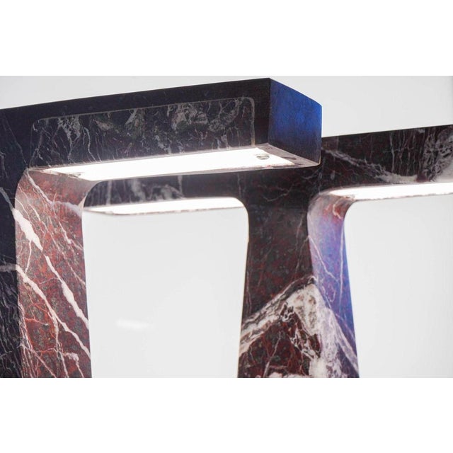 Marble Table Lamps in Rosso Levanto Marble by Silvio Piattelli, Set of 2 For Sale - Image 12 of 18