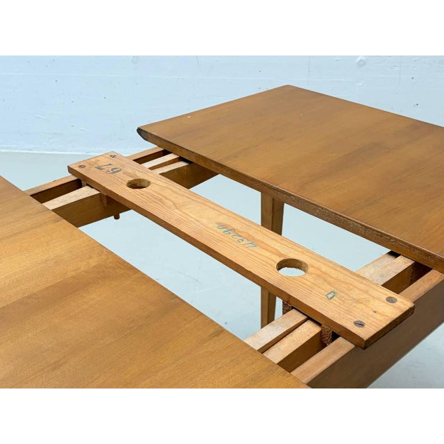 Extendable Dining Table in Cherry Wood from Willisau, Switzerland, 1960s For Sale - Image 12 of 17