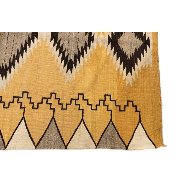 Vintage Navajo Style Rug 3'10 X 5'9 For Sale - Image 11 of 11