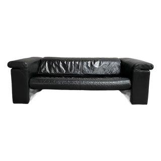 Black Leather Model 6800 Sofa from Rolf Benz, 1990s For Sale