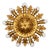 Large Vintage Florentine Leaf Ceiling Lamp by Banci Firenze, 1960s For Sale