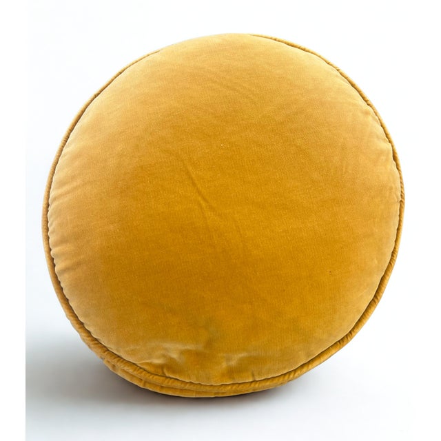 Gold vintage needlepoint pillow featuring a bold Imari motif. Hand‑stitched wool front with rich colorwork and classic...