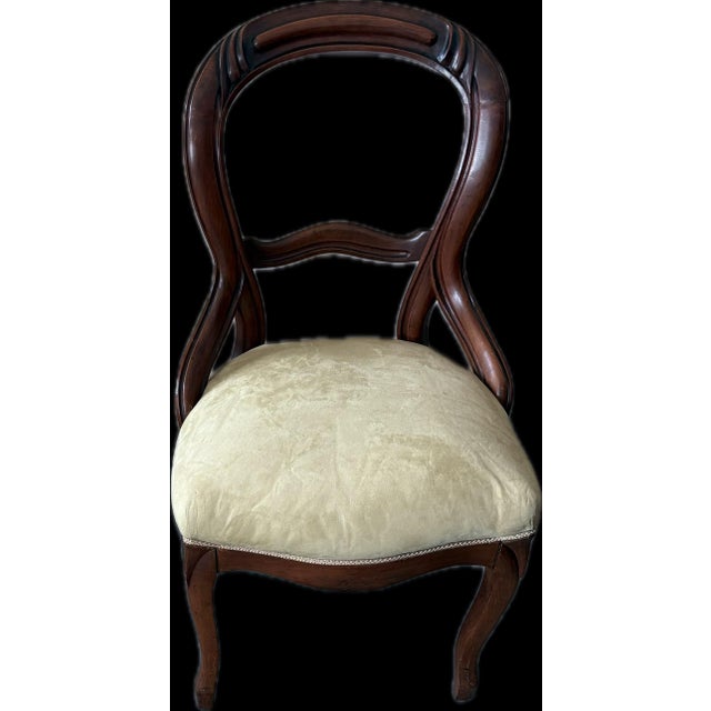 These chairs date from the early-mid 20th century. They have remained in one family over this entire time. They were...