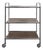 Rolling Wooden and Metal Serving Cart, 1970s For Sale
