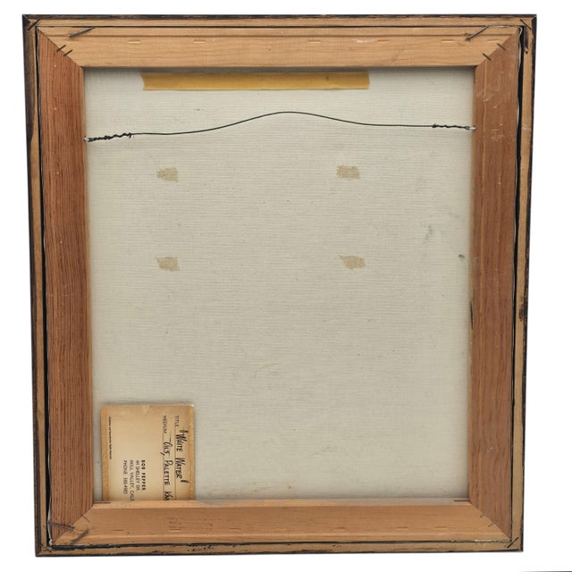 Bob Pepper “White Water” Modernist Coastal Seascape Oil on Canvas, 22" For Sale - Image 9 of 13