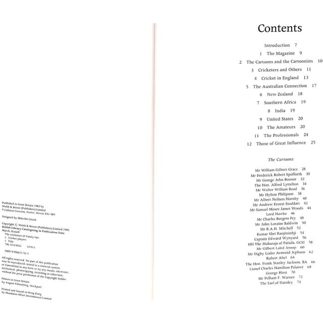 "The Cricketers of Vanity Fair" Book 1982 March, Russell For Sale - Image 9 of 16