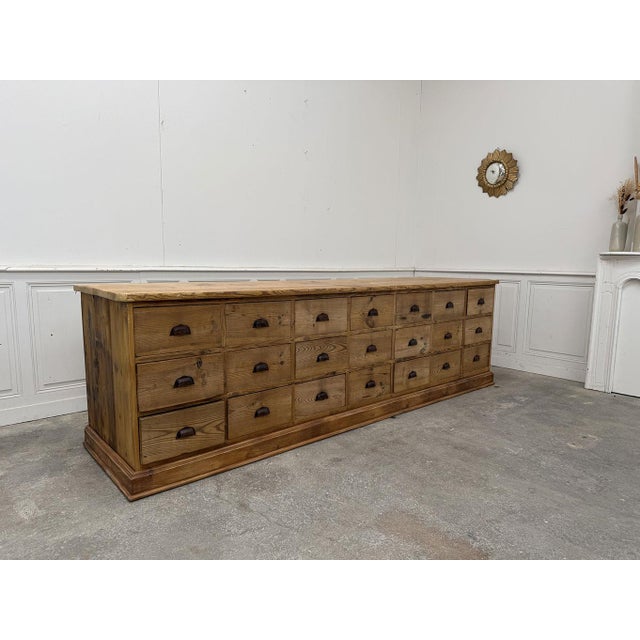 Industrial Antique Fir Workshop Cabinet, 1890s For Sale - Image 3 of 16