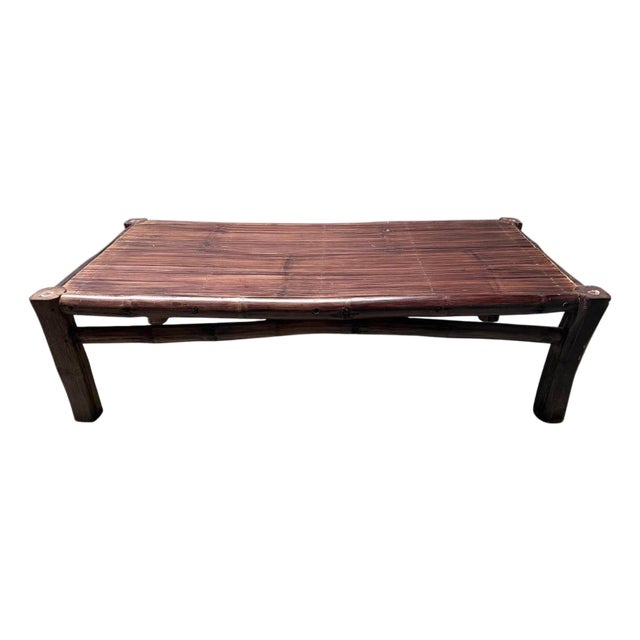 Andrianna Shamaris Handmade Bamboo Coffee Table For Sale