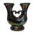 Double Iridescent Faience Candle Holder, 1970s For Sale