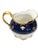Royal velvet blue and thick gold gilt on soft paste porcelain creamer. Some of the hand painted Gilt is wearing off on the...