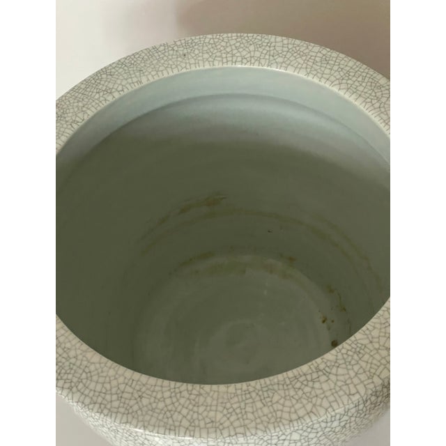 Chinese Impressive Chinese Porcelain Planter With StandImpressive For Sale - Image 3 of 6