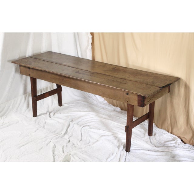 Antique Farmhouse Dining or Harvest Table For Sale - Image 14 of 14
