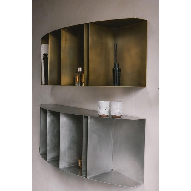 Contemporary Chowa Brass Shelf by Zincutec For Sale - Image 3 of 10