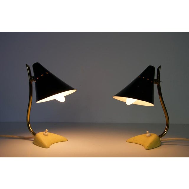 Mid-Century Modern Italian Brass Table Lamps, 1960s, Set of 2 For Sale - Image 13 of 15