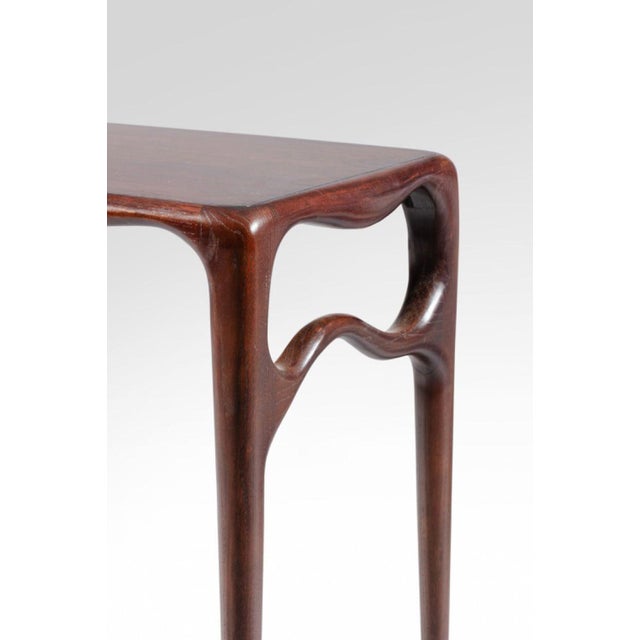 2009 Monogrammed M.B stained oak on the back of a console 76 x 115 x 46 cm; 29 7⁄8 x 45 1⁄4 x 18 1⁄8 in. This piece has an...