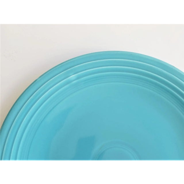 1930s Homer Laughlin Fiesta 15" Chop Plate-Turquoise For Sale - Image 5 of 6