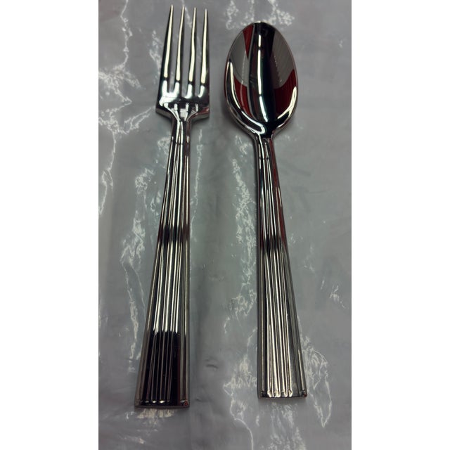 Modern Vera Wang Cutlery and Host and Serving Set in 18/10 Stainless Steel - 47-pcs with 10 boxes For Sale - Image 3 of 8