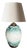 Raku Ceramic Table Lamp with Botanical Decoration, France, 1960s For Sale