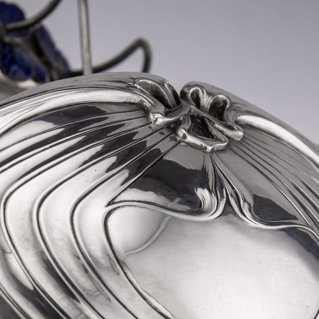 20th Century German Art Nouveau Silver & Enamel Centrepiece, 1900 For Sale - Image 18 of 18