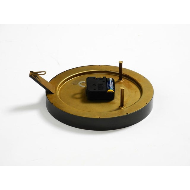 Mid-Century Modern Wall Clock in Bronze and Brass from Kienzle, 1960s For Sale - Image 10 of 11