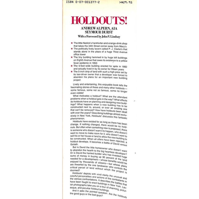 Traditional "Holdouts!" 1984 Alpern, Andrew, Aia and Durst, Seymour For Sale - Image 3 of 11
