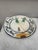 Rare Belgium Majolica Asparagus Sunflower Plate Wasmuel, circa 1880.