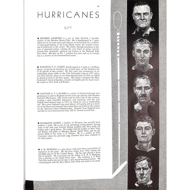 International Polo Covering Its Annual Fall Tournament September 1931 Program For Sale - Image 13 of 17