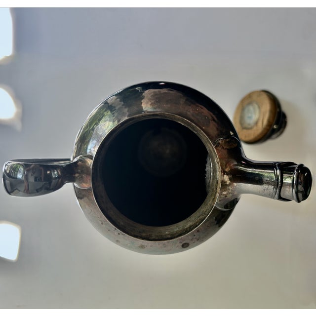 1920s Art Deco Meriden Silver Co. Handled Cocktail Pitcher For Sale - Image 15 of 18